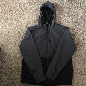 A gray, light, and loose fitting summer jacket